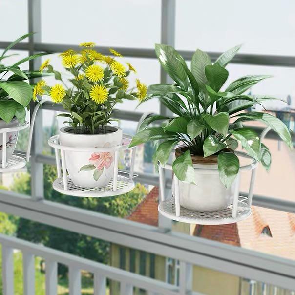 ❅ Goland Rak Bunga Balkon Rak Pot Tanaman Pot Gantung Rak Pot Balkon ☻