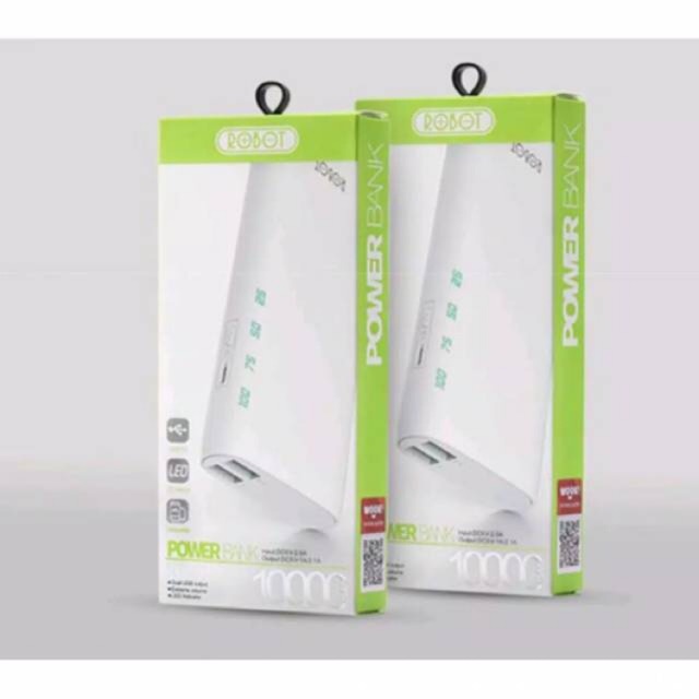 BATAM SHOPPING MALL POWER BANK ROBOT RT130 10000mah GARANSI 1 TAHUN ORIGINAL FAST CHARGING