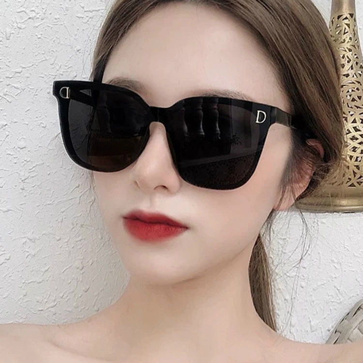 Korean style personality D-shaped fashion men's and women's trendy sunglasses