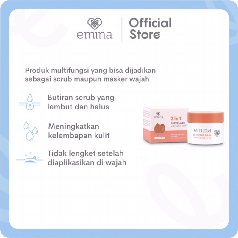 EMINA 2 in 1 SCRUB MASK