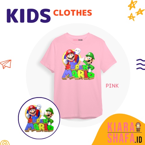 Kiarashafa - Baju Anak / Kaos Anak Super Mario