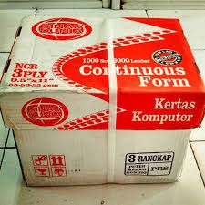 

Continuous Form Besar Putih 3ply Sinar Dunia 14 3/8 X 11" Full-Page