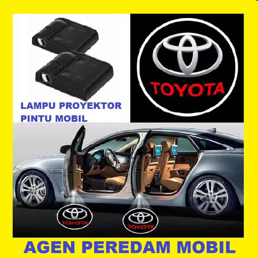 LAMPU PROYEKTOR PINTU MOBIL LOGO TOYOTA dan HONDA