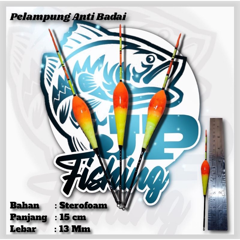 PELAMPUNG PANCING ANTI BADAI 15 CM BAHAN STEROFOAM / STYROFOAM
