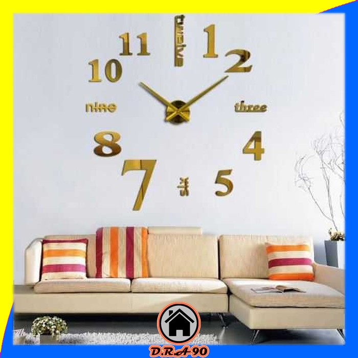 Jam Raksasa / Jam Besar / Jam Dinding Jumbo /Jam Dinding  / Jam Dinding Besar 3d Dekorasi Dinding