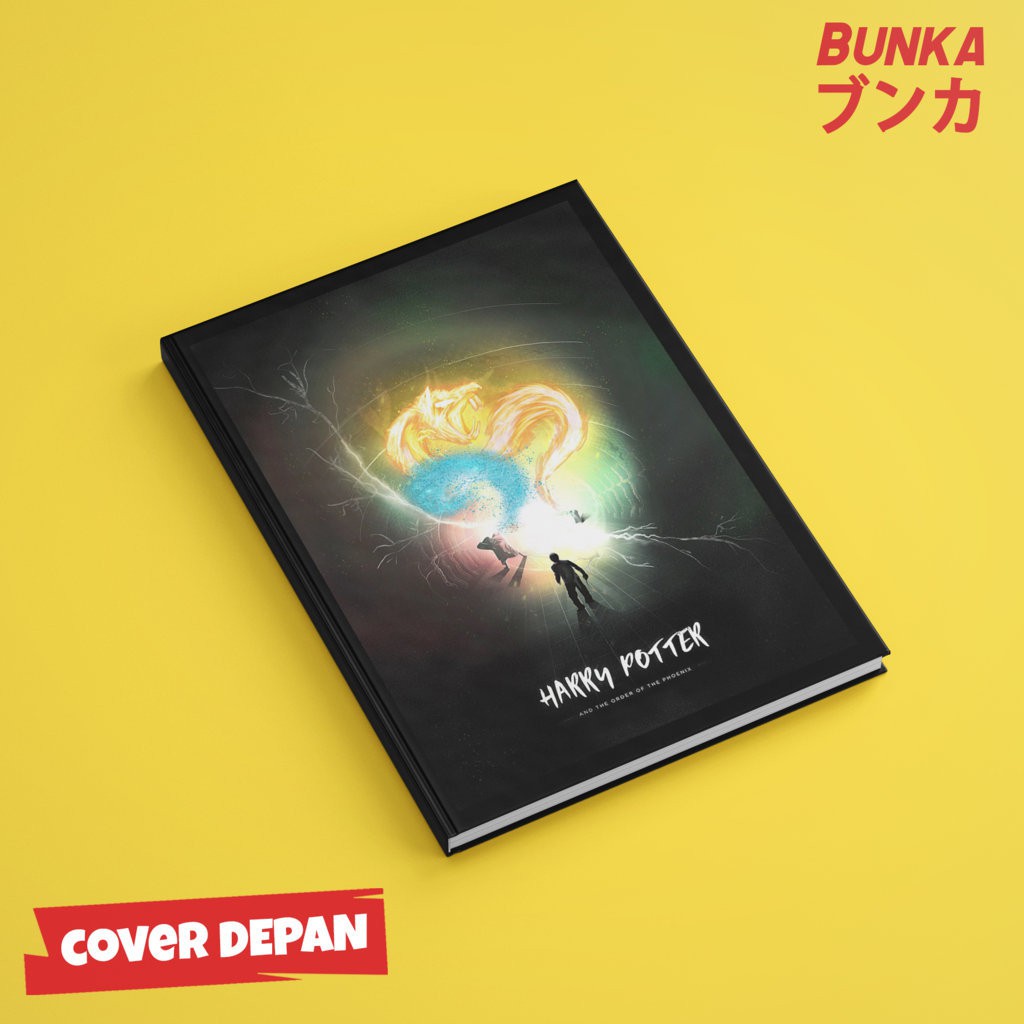 

Notebook Hardcover Harry Potter and the Order of Phoenix Art Cover Ukuran A5 Buku Tulis Catatan Note Agenda Gift Couple