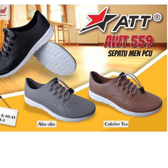 ➯ ATT AWT559 Sepatu Men PCU Slip On Hot Series/Sepatu Karet Pria Slip On ♪
