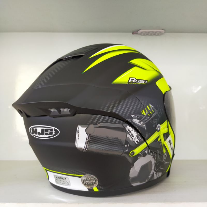 helm half face njs kairoz rush yellow baru-1