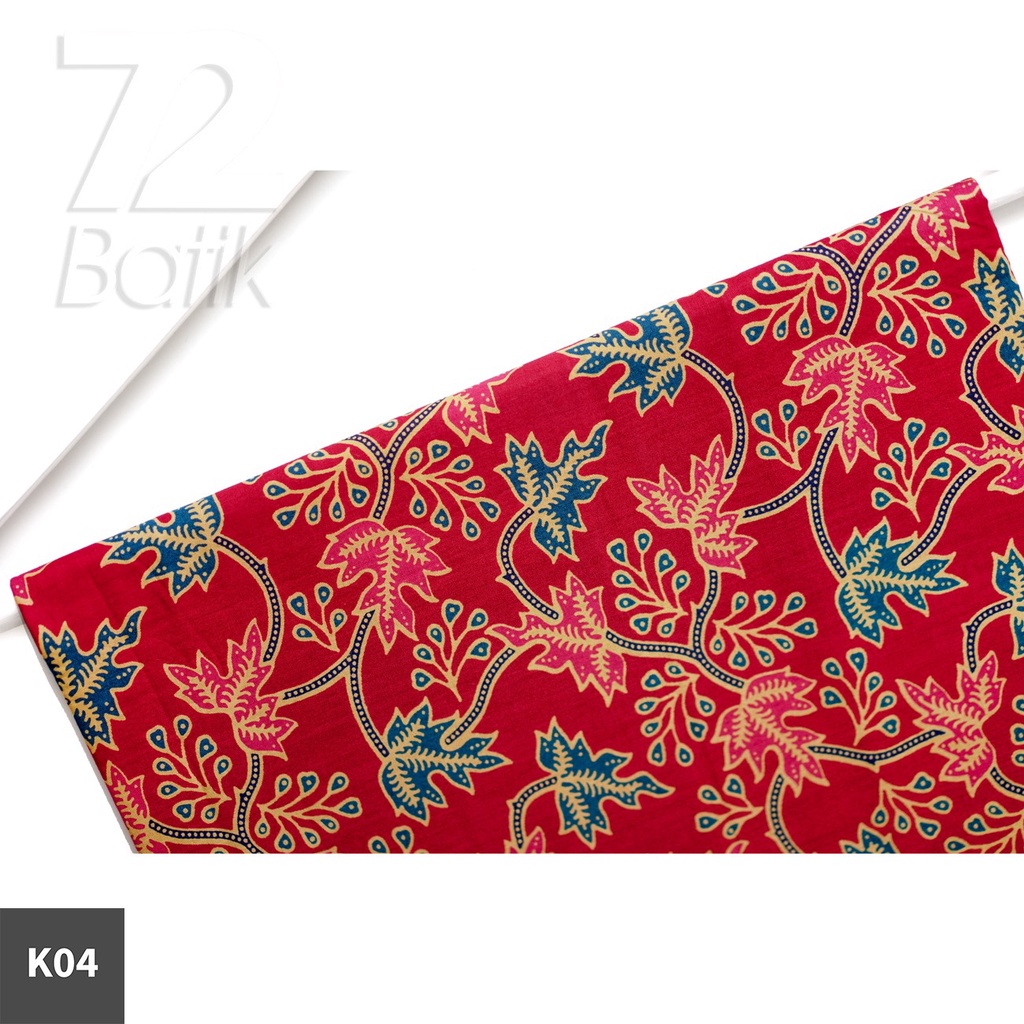 BAHAN BATIK PREMIUM Katun Motif Sekar Nitik Warna Merah Hijau Kuning Biru 724941 Cap 72 Jarik Jarit Samping Kebat Panjang Batik Katun Modern Premium Bahan Seragam Batik Pernikahan Kantor Keluarga Murah Kamen Jadi Batik Bali Lembaran