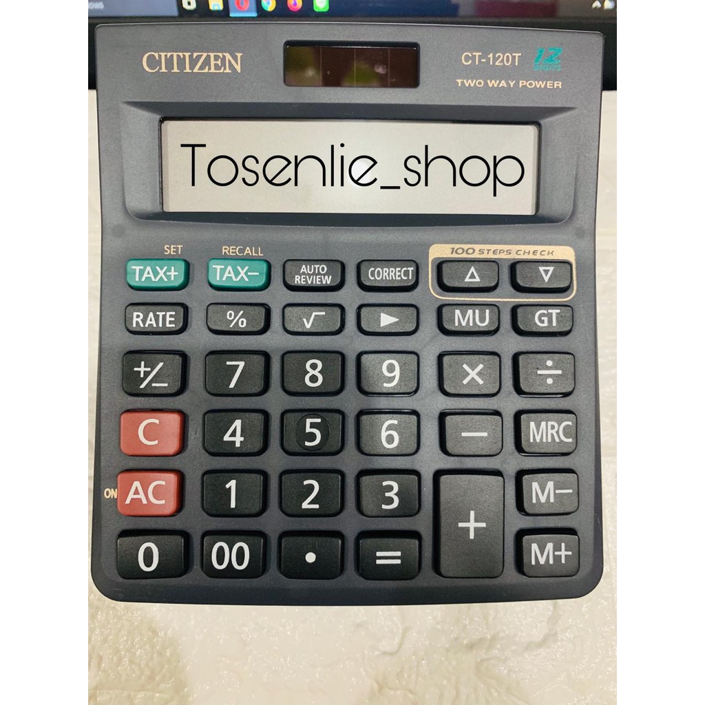 Kalkulator Citizen Type CT 120 T - Calculator Citizen 12 Digit CT-120T
