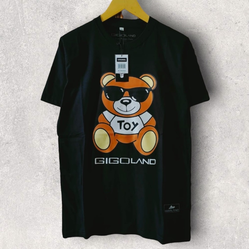 KAOS OBLONG UNISEX PRIA WANITA BONEKA TEDDY KACAMATA