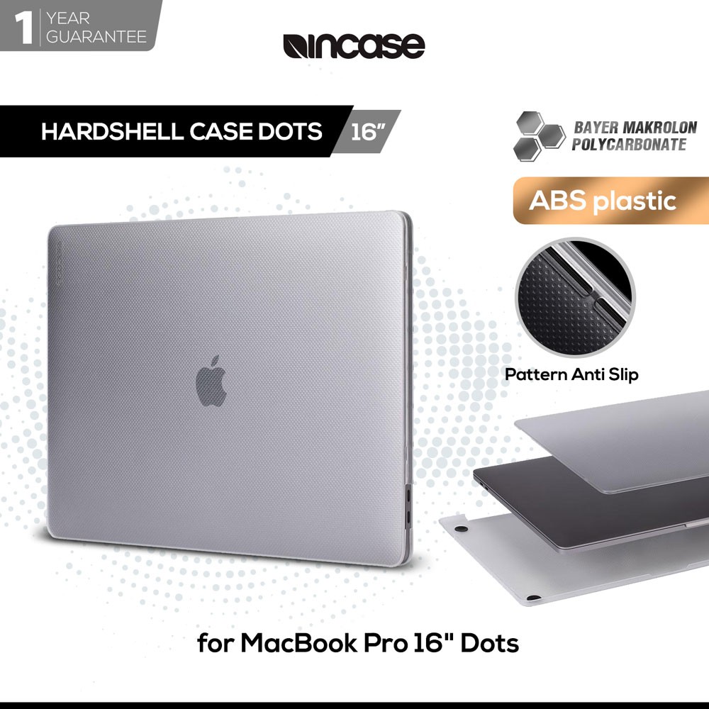 Incase Hardshell Case / Casing Macbook Pro 16 Inch 2019-2020 - Dots (INMB200679) |Case Macbook pro 1