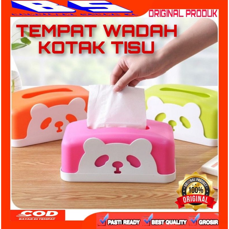 [BS] TEMPAT WADAH KOTAK TISU TISSUE KABSKTER PANDA