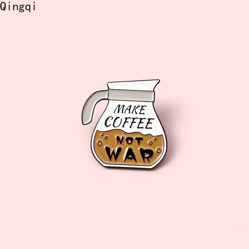 Bros Pin Enamel Desain Kartun Teko Kopi Untuk Hadiah Anak