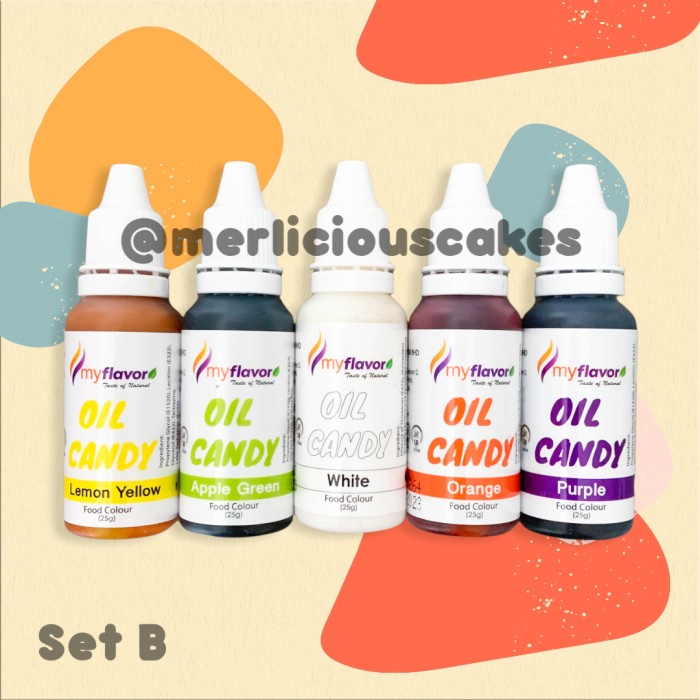 

Candy Oil Set B for Chocolate My Flavor