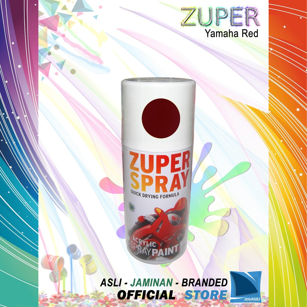 Cat Semprot Warna Merah Yamaha 150 ~ 300cc / Yamaha Red Spray Paint ZUPER
