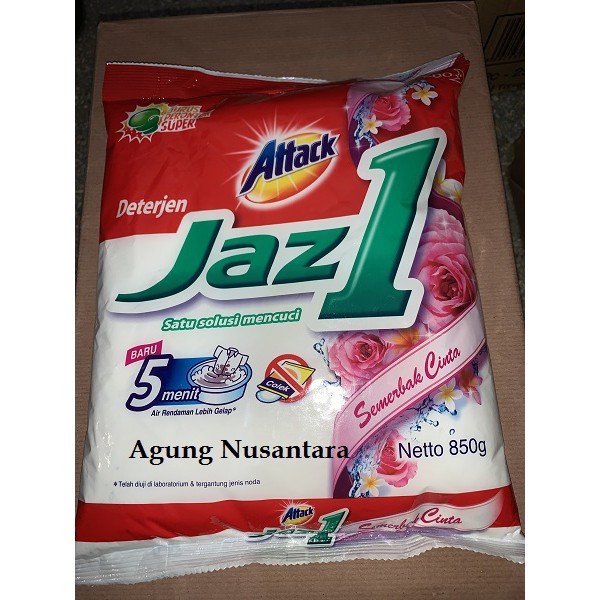 Attack Jazz 1 Deterjen Semerbak Cinta 850 gr