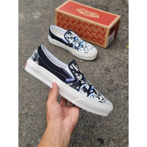 [BISA COD] VANS SLIP ON STEADMEN FISH TUNA DT PREMIUM