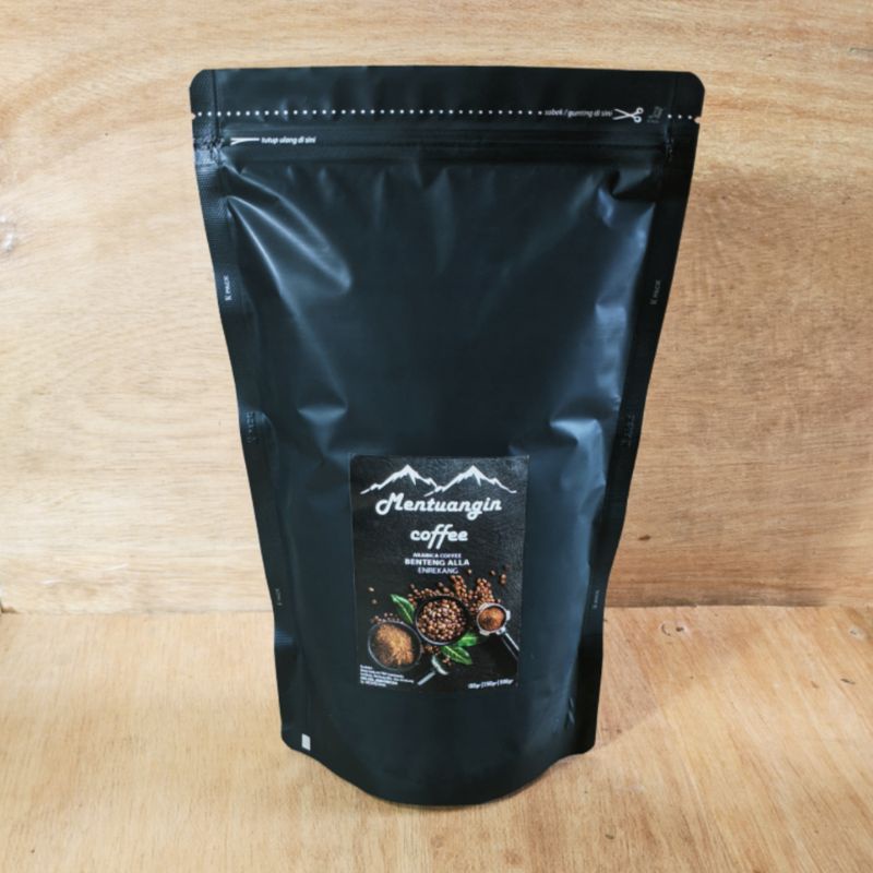 

Mentuangin Coffee, Arabica single original Benteng Alla Grade 1,@250gr