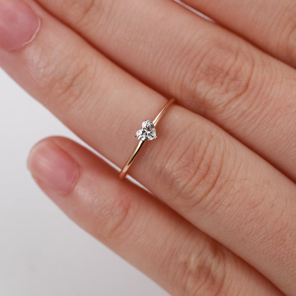 Cincin Sterling Silver 925 Dengan Cubic Zirconia Untuk Wanita