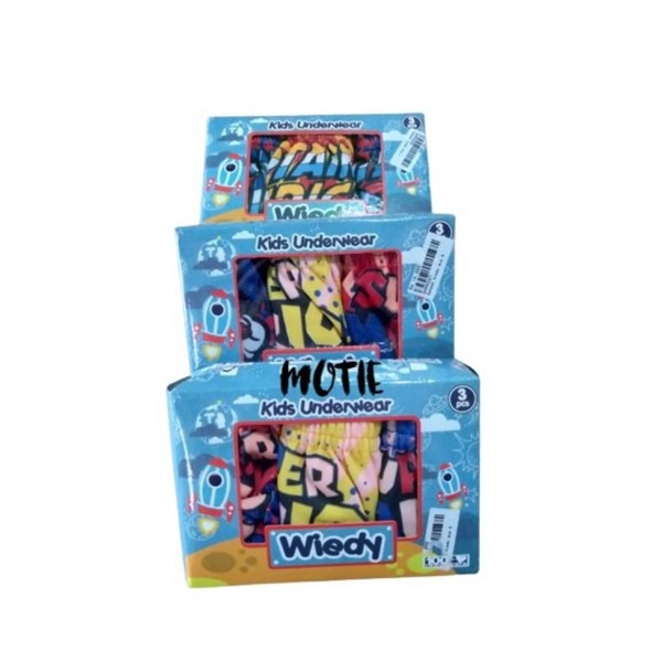 Celana Dalam Anak Wiedy isi 3 pcs / Celana Dalam Anak Karakter / Celana Dalam Anak Wiedy