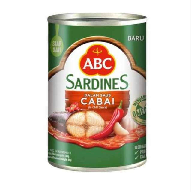 

ABC Sardines Sarden Saus Cabai 155 g