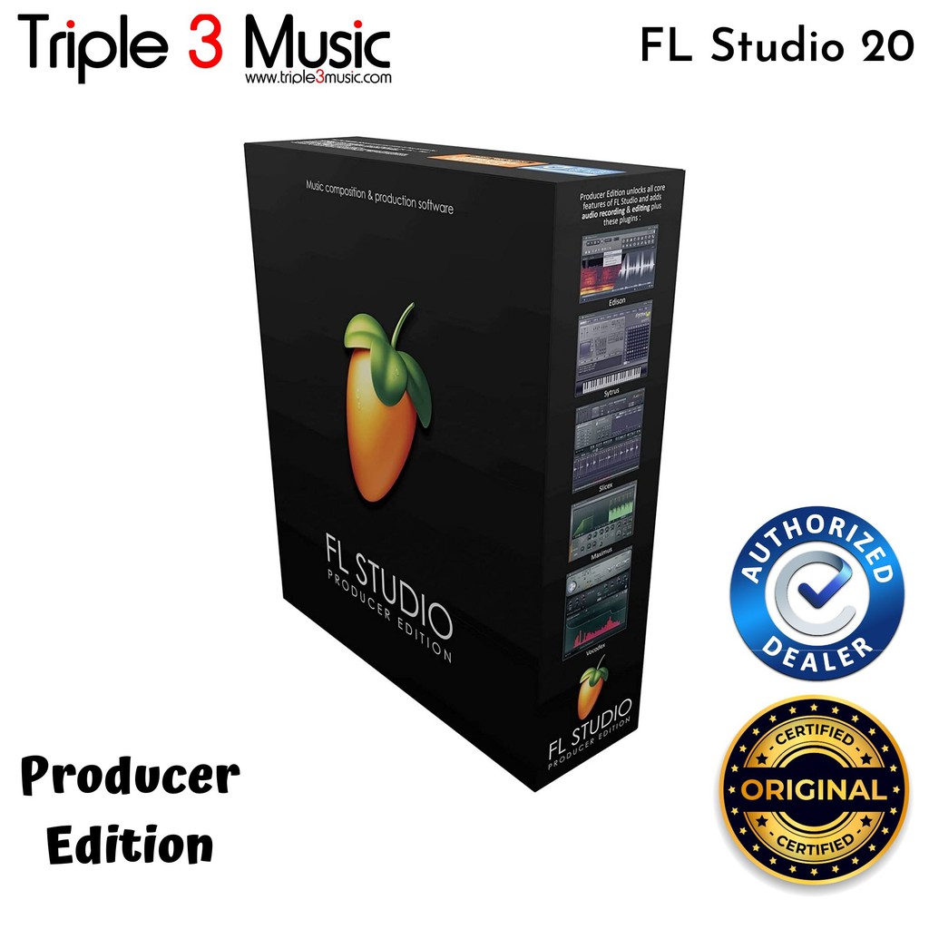 IMAGE LINE FL Studio 20 Producer Edition Boxed ORIGINAL DAW Software