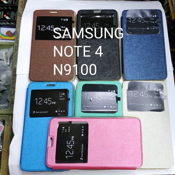 SAMSUNG NOTE 4 / N9100 sarung flip cover ume/ sarung model buku