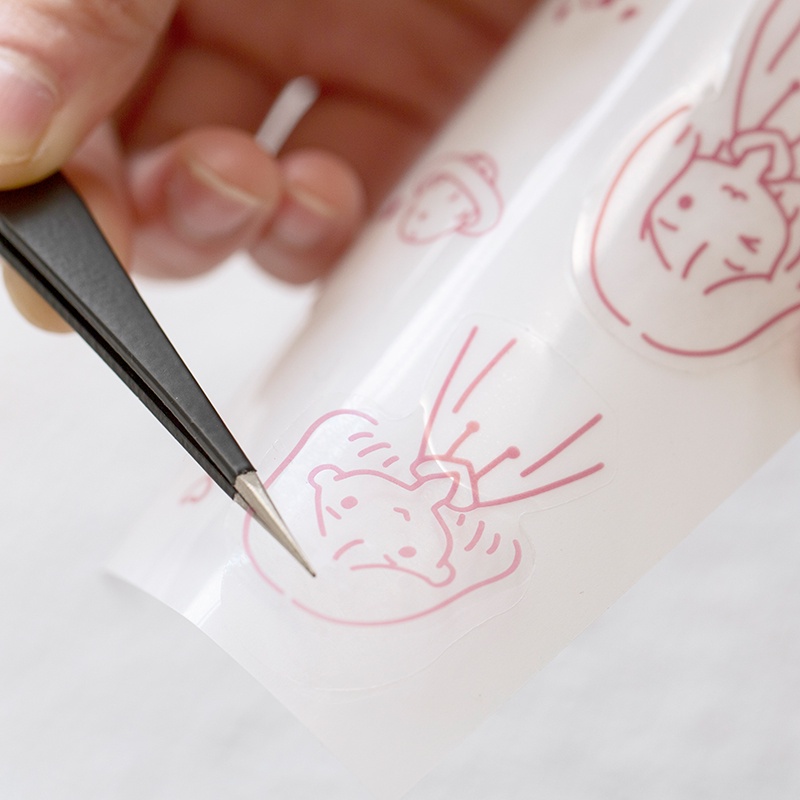 JRN002 – Pinset Lurus Bengkok Curve Sticker Stiker Dairy Journal Scrapbook Make Up Tweezer