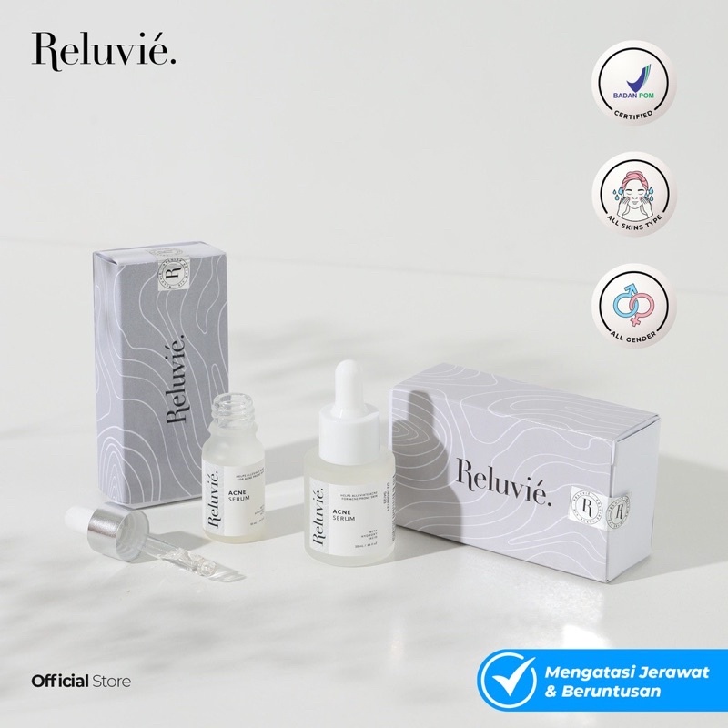 RELUVIE Acne Serum 10ml / 20ml BPOM Serum Jerawat