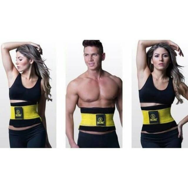 HOT SHAPERS POWER BELT KORSET / SABUK SPORT PEMBAKAR LEMAK PERUT + BOX