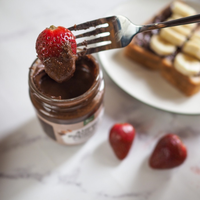 

butter-mentega- tree natura almond butter dark chocolate 225 gr (selai kacang almond) -mentega-