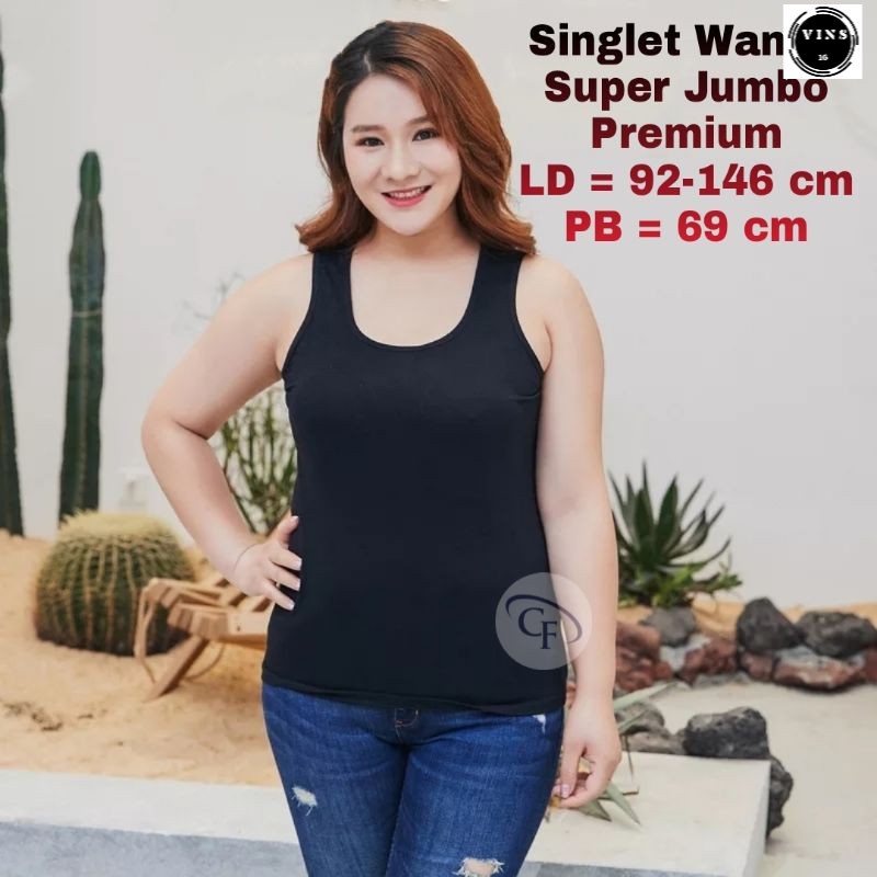 Singlet Wanita Super Jumbo Premium  Singlet Wanita Big Size