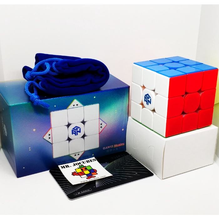 Rubik 3x3 Gan 12 Maglev UV Coated Magnetic Stickerless bukan Gan 12 Leap M