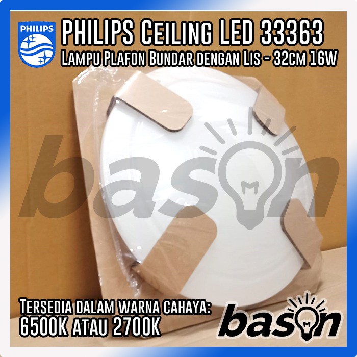 PHILIPS Ceiling LED 33363 Cinnabarin 16W 1100lumen - 32x32cm