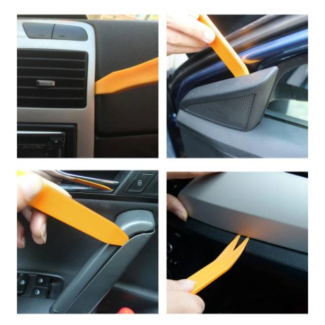 4Pcs Car Tools Auto Repair Alat Pembuka Panel Dashboard Audio Mobil Interior  Panel Remover