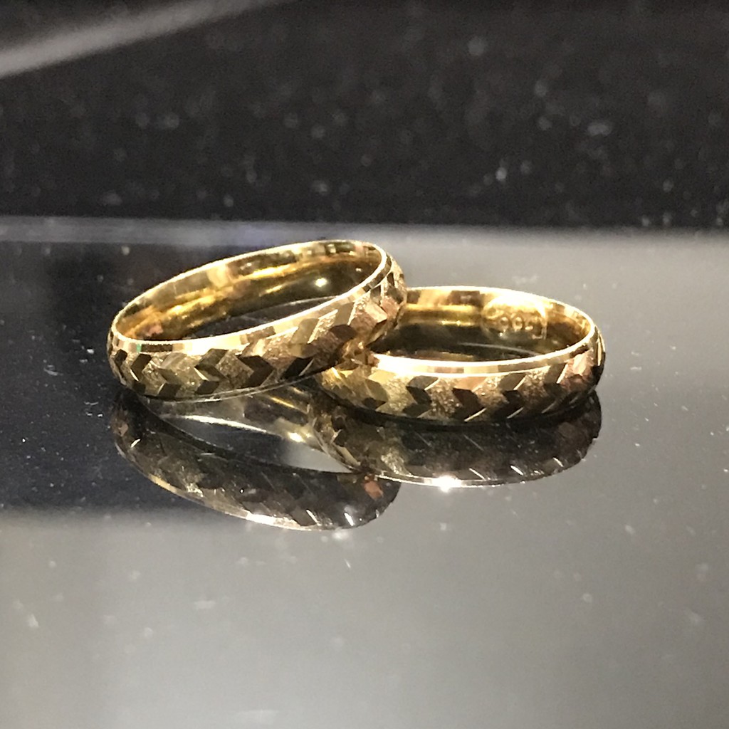 Cincin Couple Model Zig Zag (Emas Asli Kadar 700)