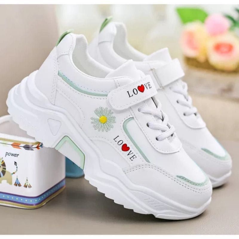 TmO - 8.8 Sale Sepatu wanita fashion sneakers JintuFlowers/sepatu sneakers tali dan repet trendy termurah bisa cod kekinian/sepatu wanita jalan santai trendy/sepatu wanita sneakers santai jalan trendy