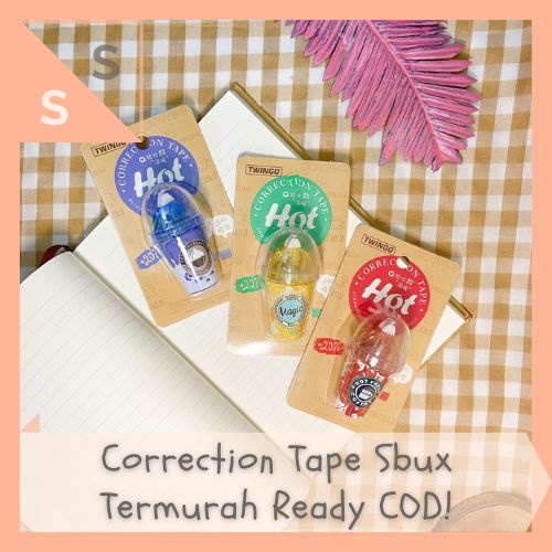 

[simplyshop] Correction Tape / Tip Ex / Tipe X Pita Kertas Twingo Tarik Minuman Boba Sbux Starbucks Frappe Mini Mainan Alat Tulis Anak Bingkisan Grosir Hampers Lucu