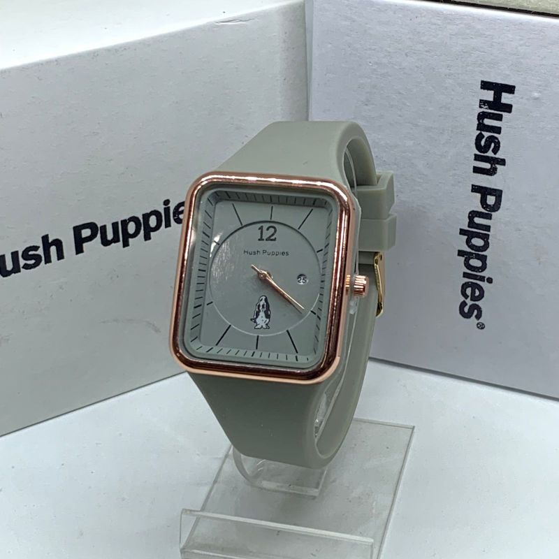 Jam Tangan Wanita Hush Puppies Analog Tanggal Aktif / jam tangan Fashion Remaja Hush Puppies Rubber warna