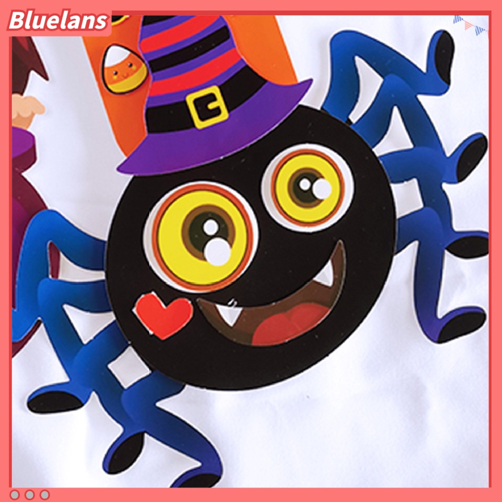 Stiker Dinding Decal Desain Kartun Halloween 3D Untuk Dekorasi Rumah