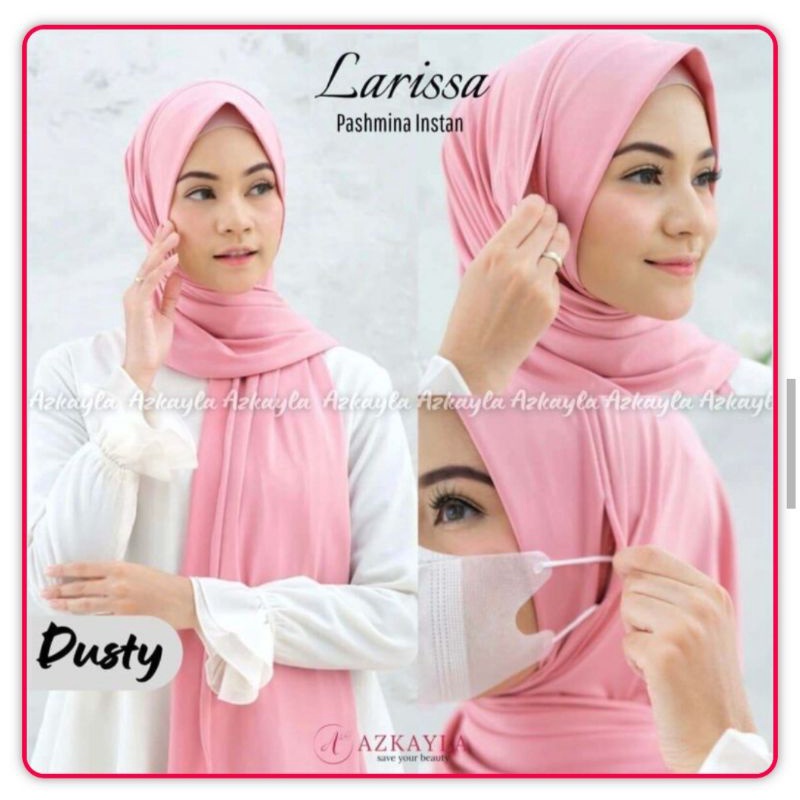 HIJAB PASHMINA EARLOOP LARISSA || BY AZKAYLA