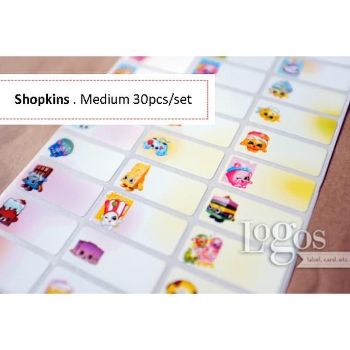 

Sale Shopkins Medium Sticker Label Nama Waterproof Anak Funny Sweet Grocery Ayo Beli