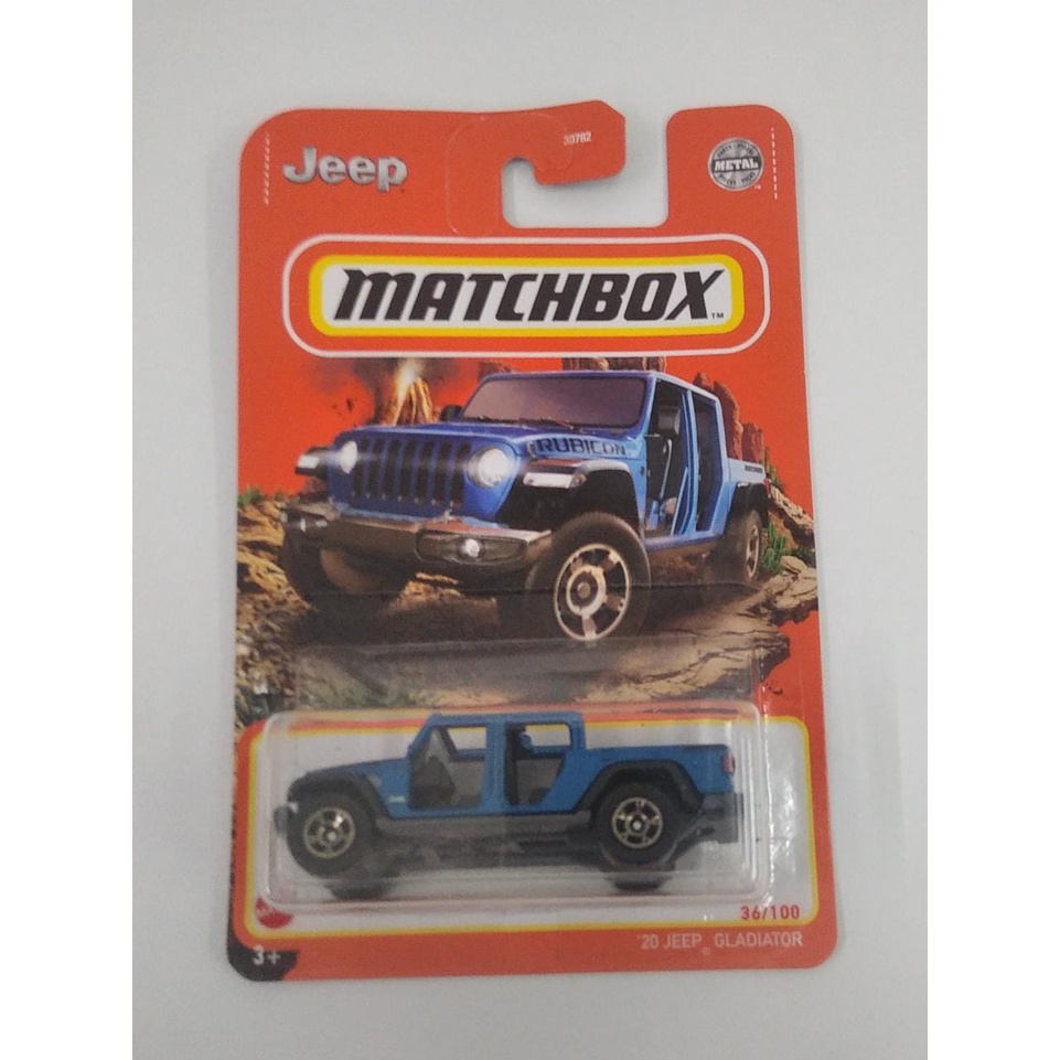 20 JEEP GLADIATOR Biru | Diecast Matchbox Lot Y 2021 Terbaru MBX Match Box Termurah Murah Mobil Mainan Anak Original Mattel Baru