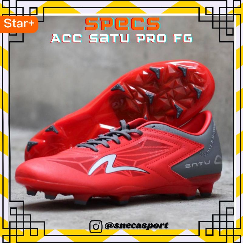 SEPATU BOLA SPECS ACC SATU PRO FG RED