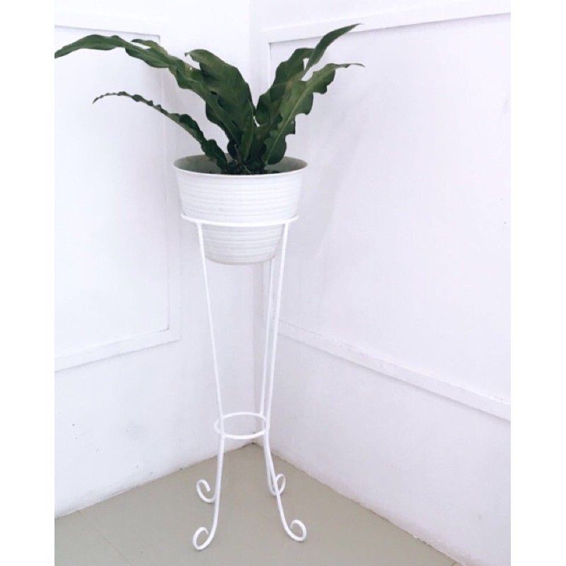 Standing rak pot bunga,ukuran tinggi 50cm diamter 20cm