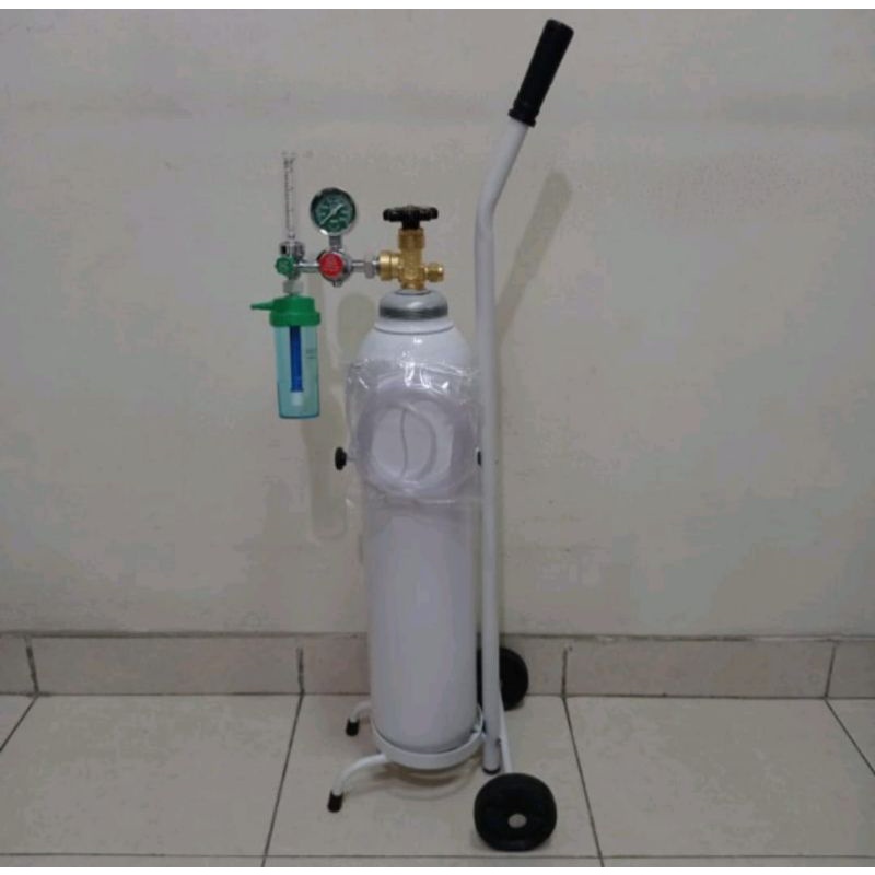 Tabung 1m3 + Troly + Regulator GEA ( KOMPLIT )