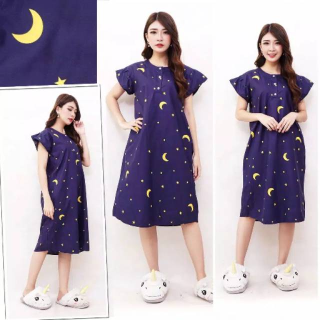  DASTER  KATUN JEPANG KARAKTER 2 BAJU  TIDUR KANCING DEPAN 