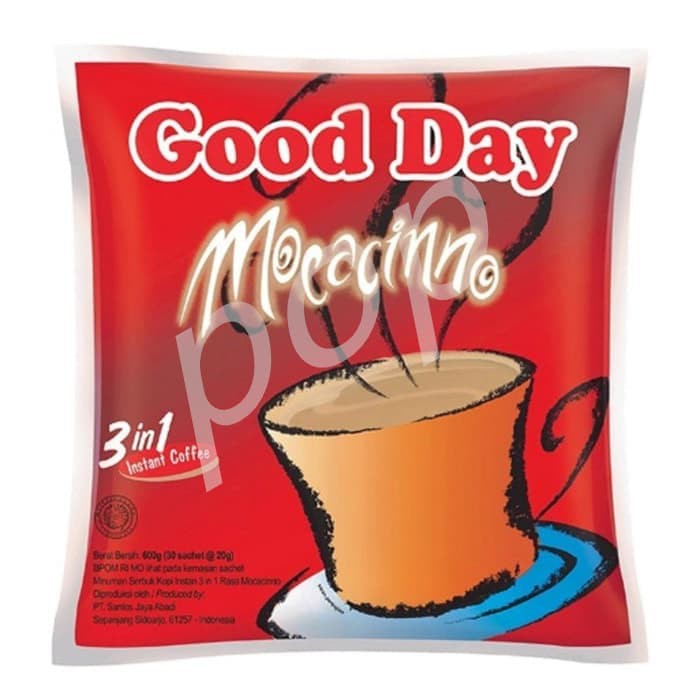 

Kopi Good Day Mocacinno | Chococinno | Coolin Isi 50 Pcs / Pack