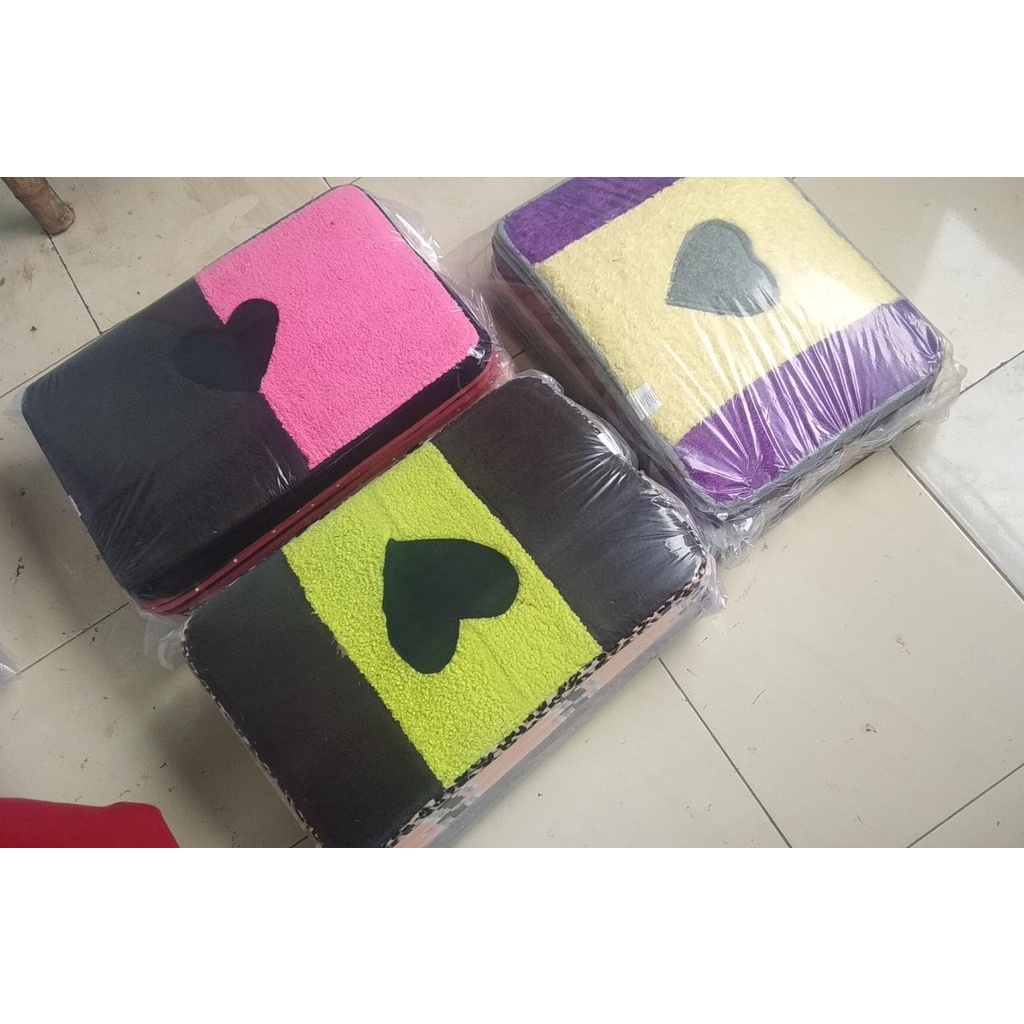 Keset bahan halus motif LOVE grosir MURAH RAPIH BAGUS, BISA COD